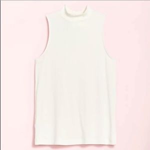 LOFT Petite Ribbed Mock Neck Tank